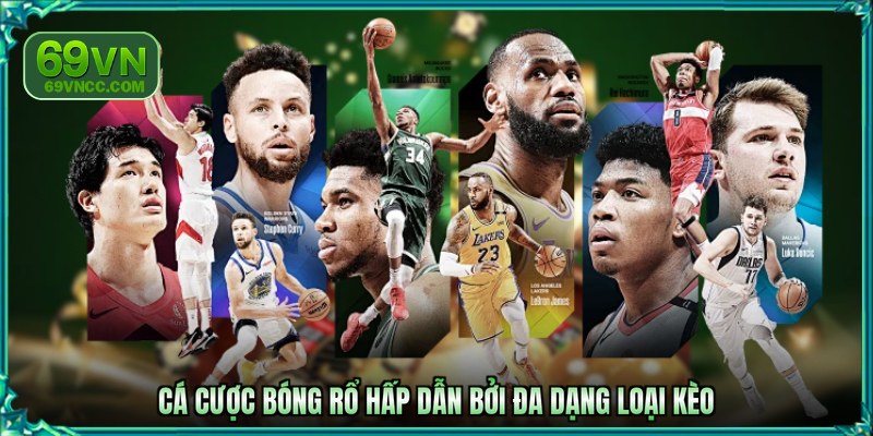 Cá cược bóng rổ hấp dẫn bởi đa dạng loại kèo