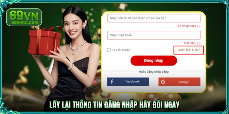 Lấy lại thông tin đăng nhập hãy đổi ngay